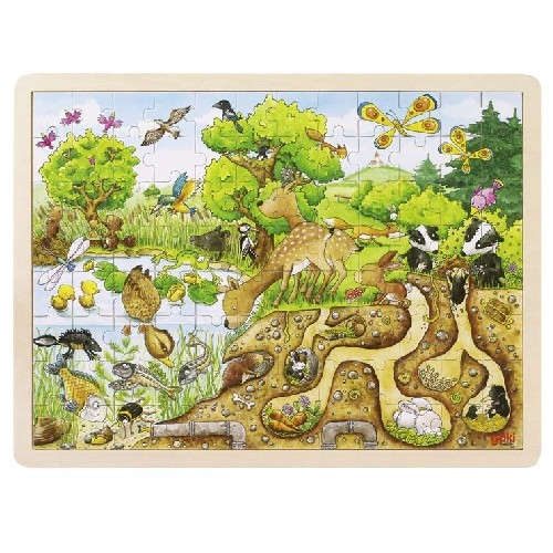 Goki gyerek Puzzle - Erdő 96db