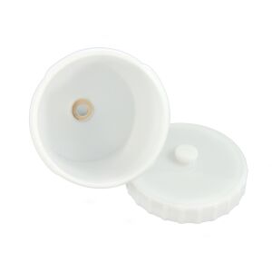 Geko 600ml Paint Sprayer Cup Lid and Interior View - Compressor Accessory