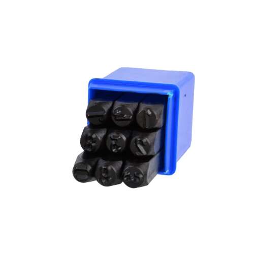 Set poansoane numere, 8mm / 9 elemente, Geko, G01811 102570769