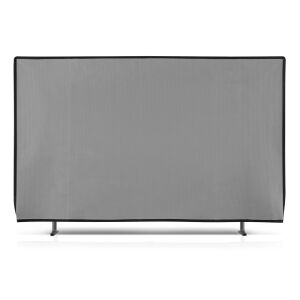 Kwmobile TV takaró 24 hüvelykes TV-hez, világos szürke, műanyag, KWM000017ZM005C, Elülső nézet - Kerti bútor takaró