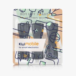 Kwmobile 3-pak telefonów, granatowy, plastik, opakowanie - Artykuły techniczne i elektronika