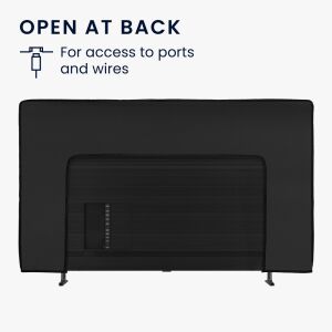 Kwmobile vászonhuzat 65 hüvelykes TV-hez, sötétszürke, textil, KWM000017SW003C 135939977 - Kerti bútor takaró