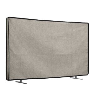 Pokrowiec na telewizor Kwmobile w kolorze jasnobrązowym do telewizora 24-calowego - Koc na meble ogrodowe