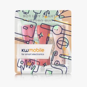 Kwmobile uchwyt do telefonu, 3-pak, wielokolorowy, plastik, do smartfonów - Artykuły techniczne i elektronika