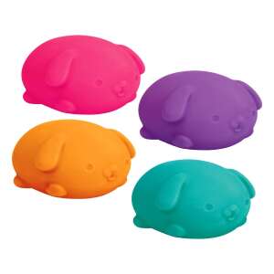 NeeDoh Funky Pup stress ball, 4 assorted colors, stress relief toy for kids and adults - Stress ball