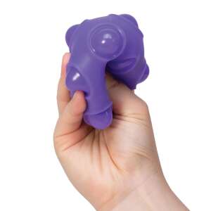 Purple Happy Snappy NeeDoh stress ball in hand - Stress ball