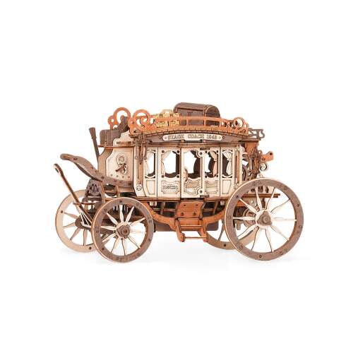 ROKR - 1848-as Postakocsi Zenedoboz 3D Fa Puzzle - 199 elem