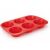 Banquet Szilikon Muffin Forma - 6 db - 18 cm - Piros 102654940
