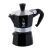 Близък план на Bialetti Moka Express Черна кафеварка за 1 чаша