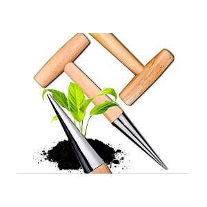 Planting Tool for Bulbous Plants, Garden Spike, Wood, Size