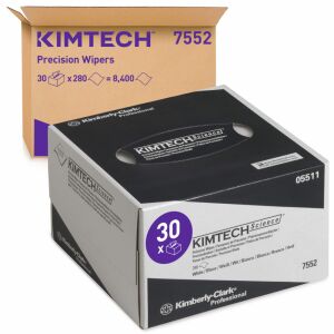KC 7552 Kimtech Science precíziós törlő, 1 réteg, fehér, 22x11cm, 280lap/csomag 119118785 - Papírtörlő