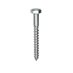 8x100 mm hex head screw, galvanized steel - Fastener