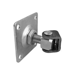 Nastaviteľný záves M20 s platňou 100x100 mm pre krídlové brány - EmaConstruct