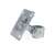 Adjustable hinge with square mounting plate, 120x120 mm, M24 rod, galvanized, EmaConstruct, for swing gates