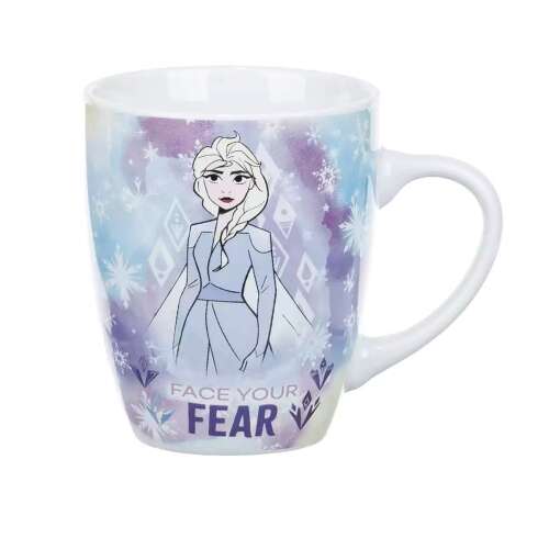 Frozen II Elsa bögre, 350 ml, porcelán, Disney, nézz szembe a félelemmel