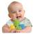 Baby playing with Clementoni Clemmy Soft Touch & Play Building Blocks, yellow, green and blue
