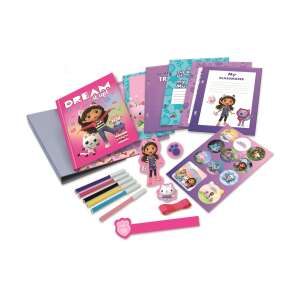 Clementoni Gabby's Dollhouse Scrapbook with stickers, pens, and other accessories - Book