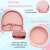 BLEKSY® Silicone Baby Feeding Set, Pink, with suction plate and bowl, with transparent lid