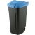Coș de gunoi cu roți 110L negru/albastru 102634273