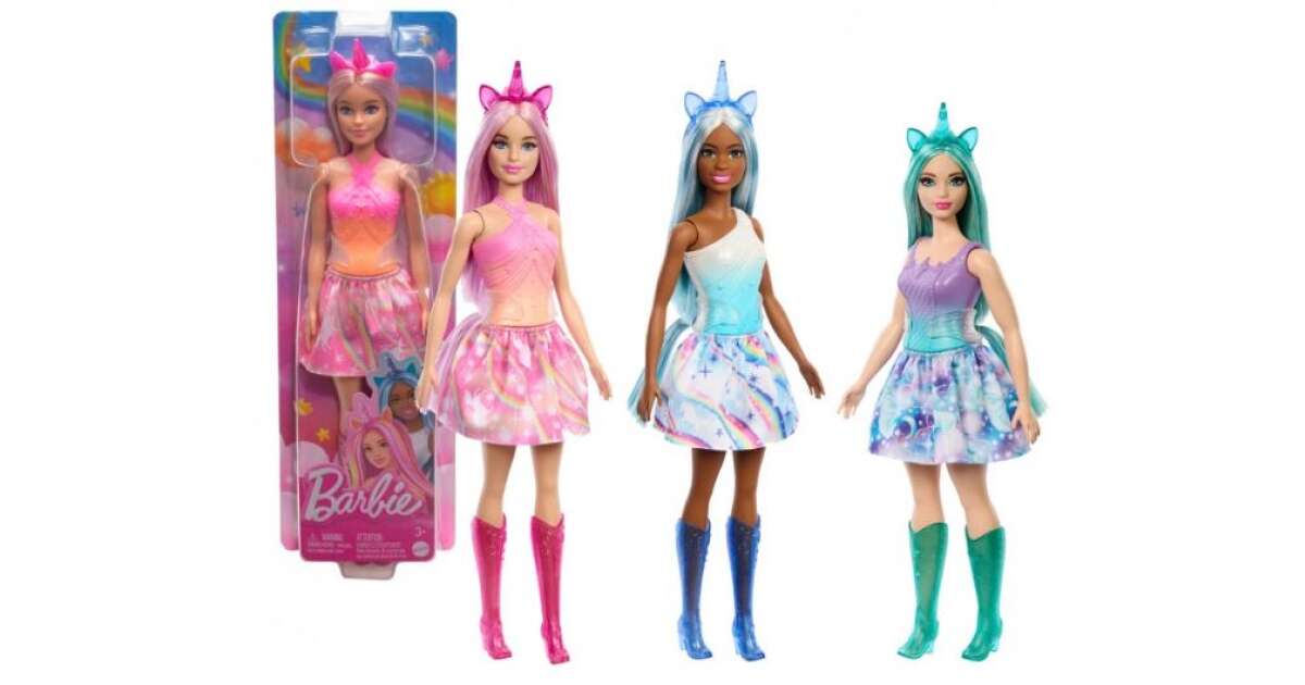 Set Unicorn Barbie Dress Dreamtopia Unicorn Barbie Dreamtopia Doll