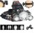 Stirnlampe mit 3 Lichtern, Akku und Ladegerät 102635603