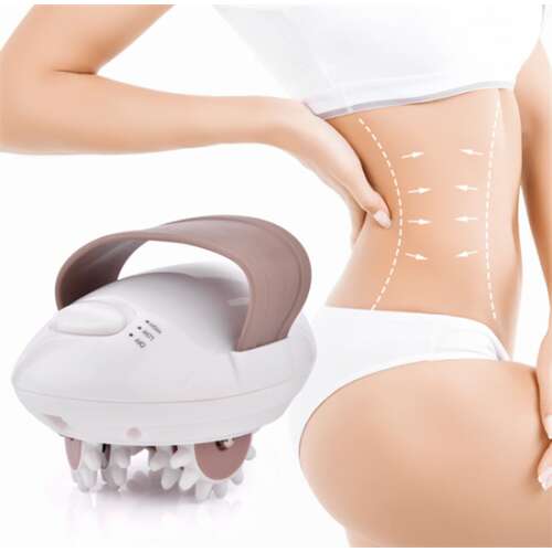 Hordozható görgős kézi narancsbőr elleni masszírozó - fenékre, combra, derékra, karra, hasra - 3 sebességfokozattal