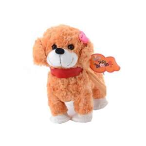 Pluș Cățel Muzical Plimbător - Maro - 27cm 102636929 - Plușuri interactive