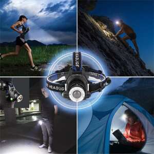 Lanternă frontală XML-T6 Cree LED - 5W - Focalizare ajustabilă 102637366 - Lanterne