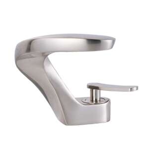 Blackswan bathroom sink faucet, M16 type, matt nickel model, 14.5 cm - Faucet