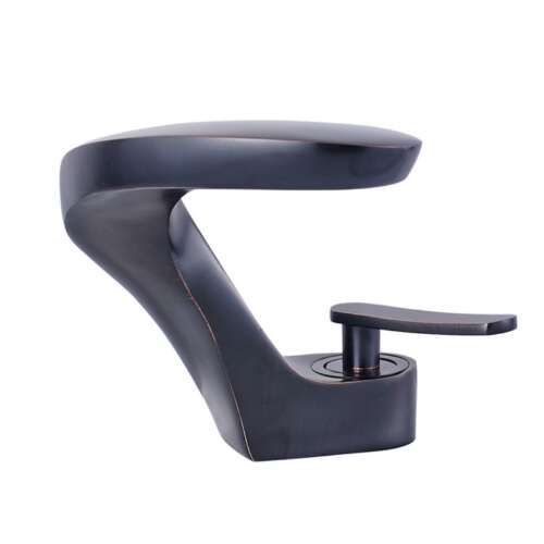 Черен античен смесител за мивка за баня Blackswan M17