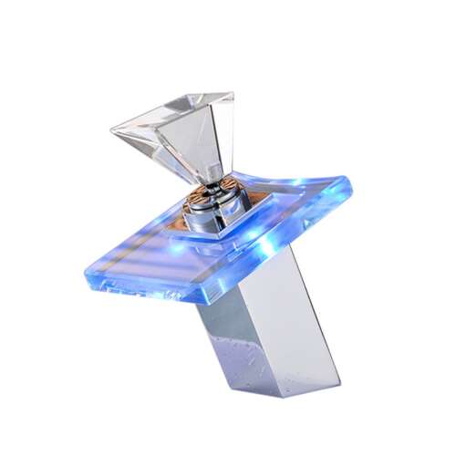 Blackswan M21 Robinet de chiuvetă cu cascadă cu LED, crom