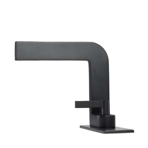 Черна матова батерия за мивка за баня Blackswan M24, 20 cm