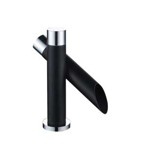 Blackswan M28 vízesés fürdőszoba mosogató csaptelep, matt fekete, 17 cm - Nonbrand Csaptelep