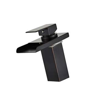 Blackswan M29 Wasserfall-Waschbeckenarmatur, antik schwarz, 17 cm - Wasserhahn