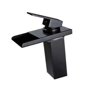 Blackswan M32 vízeséses mosogató csaptelep, matt fekete, 17 cm - Nonbrand Csaptelep