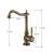 Dimensiuni robinet de bucătărie Blackswan M38, bronz antic
