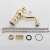 Blackswan M41 gold bathroom sink faucet with ceramic handle, installation kit