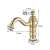 Blackswan M41 gold bathroom sink faucet with ceramic handle, dimensions