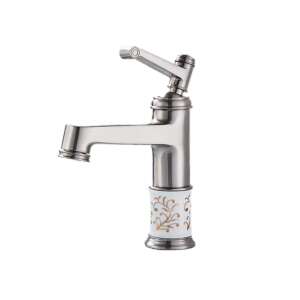 Blackswan M43 Badezimmer Waschbecken Armatur, Nickel Modell, 21,5 cm - Wasserhahn
