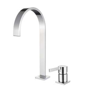 Blackswan M49 Chrom-Waschbeckenarmatur für Badezimmer, 35 cm - Wasserhahn