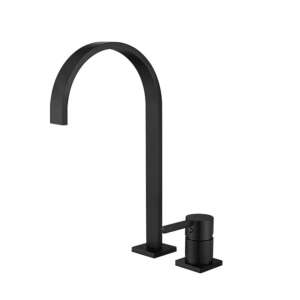 Blackswan M50 Badezimmer Waschbecken Armatur, schwarzes Modell, 35 cm - Nonbrand Wasserhahn