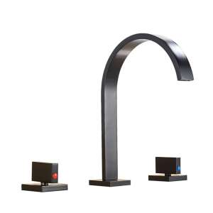 Blackswan M58 Badezimmer-Waschbeckenarmatur, matt schwarz, 23,5 cm - Nonbrand Wasserhahn