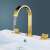 Blackswan M60 gold bathroom sink faucet installed in a bathroom
