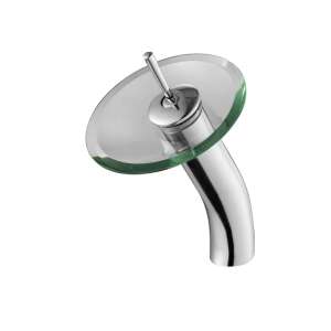 Blackswan M61 Wasserfall-Waschbeckenarmatur, Chrom/Glas-Modell, 27,5 cm - Nonbrand Wasserhahn