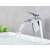 Blackswan M74 Waterfall Bathroom Sink Faucet, Chrome, in use