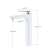Blackswan M75 bathroom sink faucet, white/chrome, dimensions