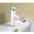 Blackswan M76 bathroom sink faucet, white/chrome, 360 degree rotation