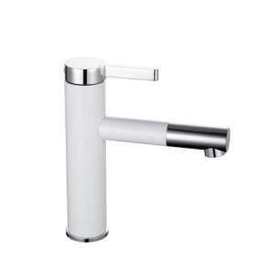 Blackswan M76 Badezimmer Waschbeckenarmatur, weiß/chrom, 19,5 cm - Nonbrand Wasserhahn