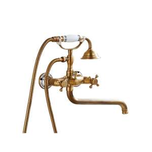 Blackswan M40.2 antique bronze bathtub faucet with shower head and hand shower - Faucet