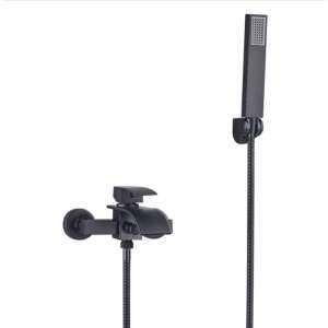 Черна матова батерия за вана Blackswan M52 с душ - Дом и градина